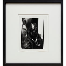 Andy Warhol, photograph, Carly Simon, stamped