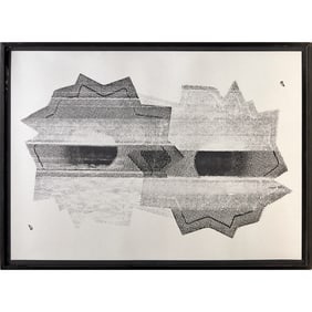 Nate Lowman, silkscreen on metallic paper