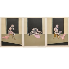 Francis Bacon, lithograph triptych on paper, 1979