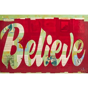 Peter Tunney, large mixed media on canvas, 2011