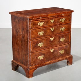 George II walnut bachelor's chest