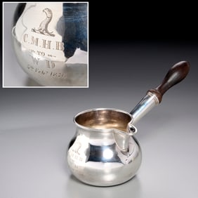 George II silver brandy warmer, ex Christie's