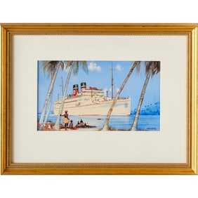 Kenneth Shoesmith, watercolor and gouache on paper