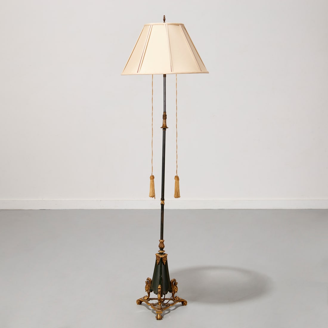 E.F. Caldwell (attrib), gilt bronze floor lamp (1 of 5)