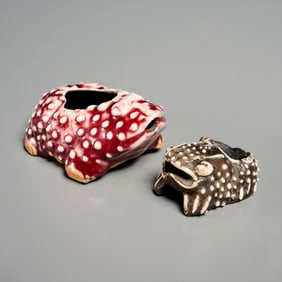 (2) Chinese toad & frog form water droppers