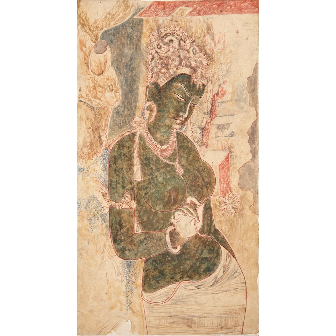 Nandalal Bose (attrib), watercolor (1 of 6)