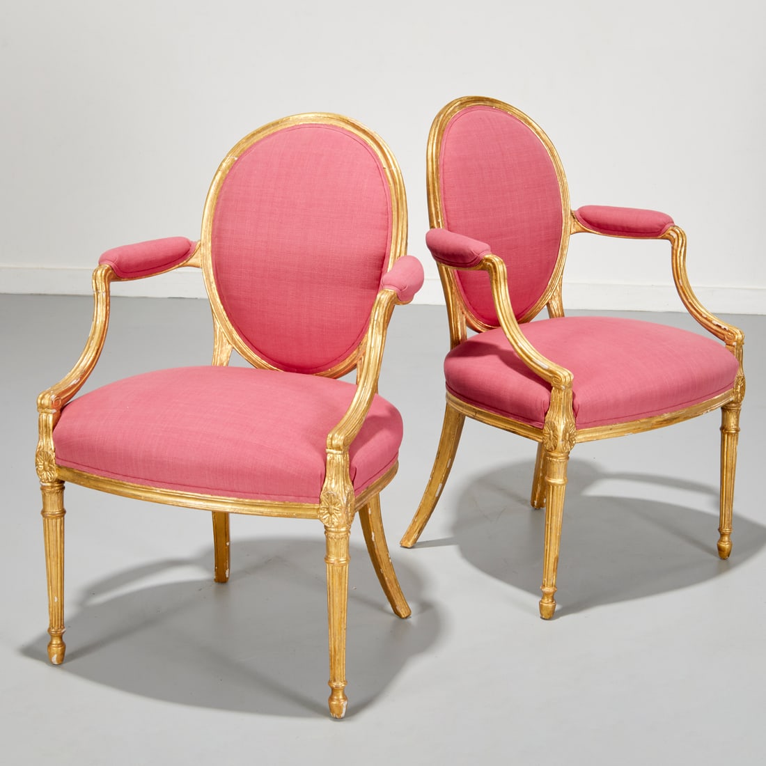 Pair George III giltwood fauteuils (1 of 6)