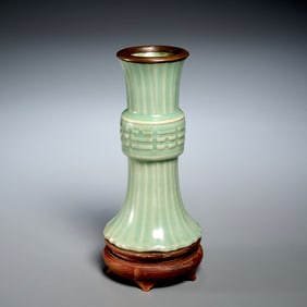 Chinese celadon vase, ex Warren E. Cox
