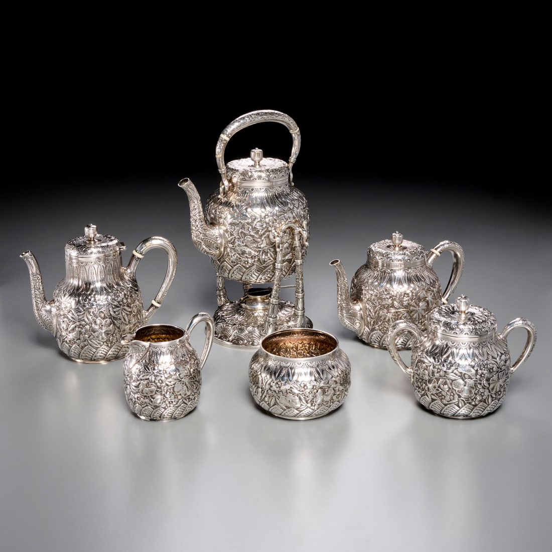 American sterling silver tea and coffee service (1 of 9)
