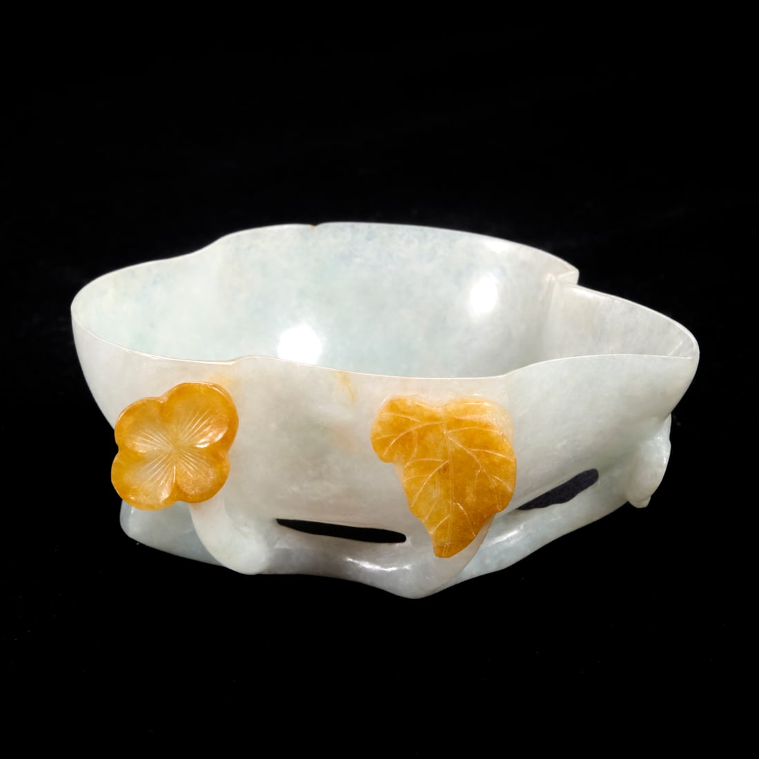 Chinese jade dual tone lotus coupe (1 of 5)