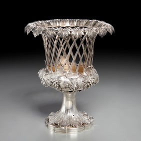 William IV sterling silver wine cooler