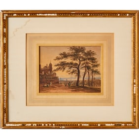 John Varley, watercolor on paper