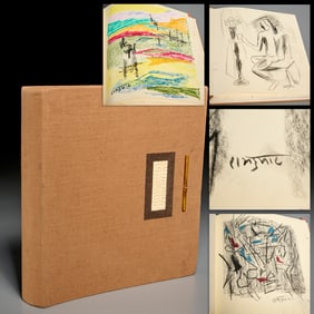 Ram Kumar (attrib), original sketchbook