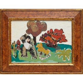 Benny Andrews, mixed media on canvas,1964