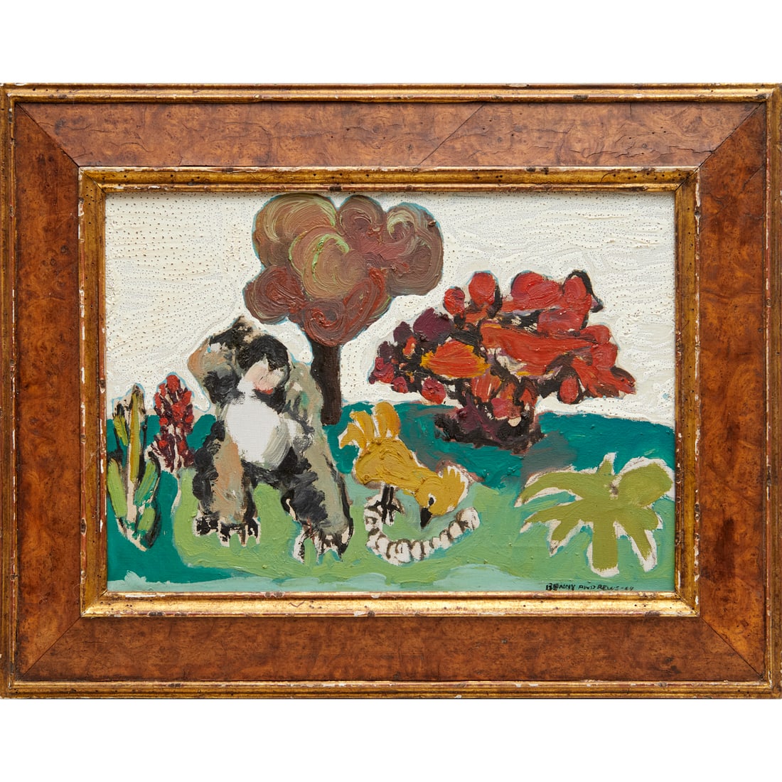 Benny Andrews, mixed media on canvas,1964 (1 of 7)