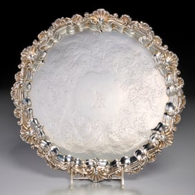 Matthew Boulton, silverplate salver, Astor Family