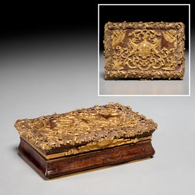 English 18K gold-mounted box, ex Capt. John Ross