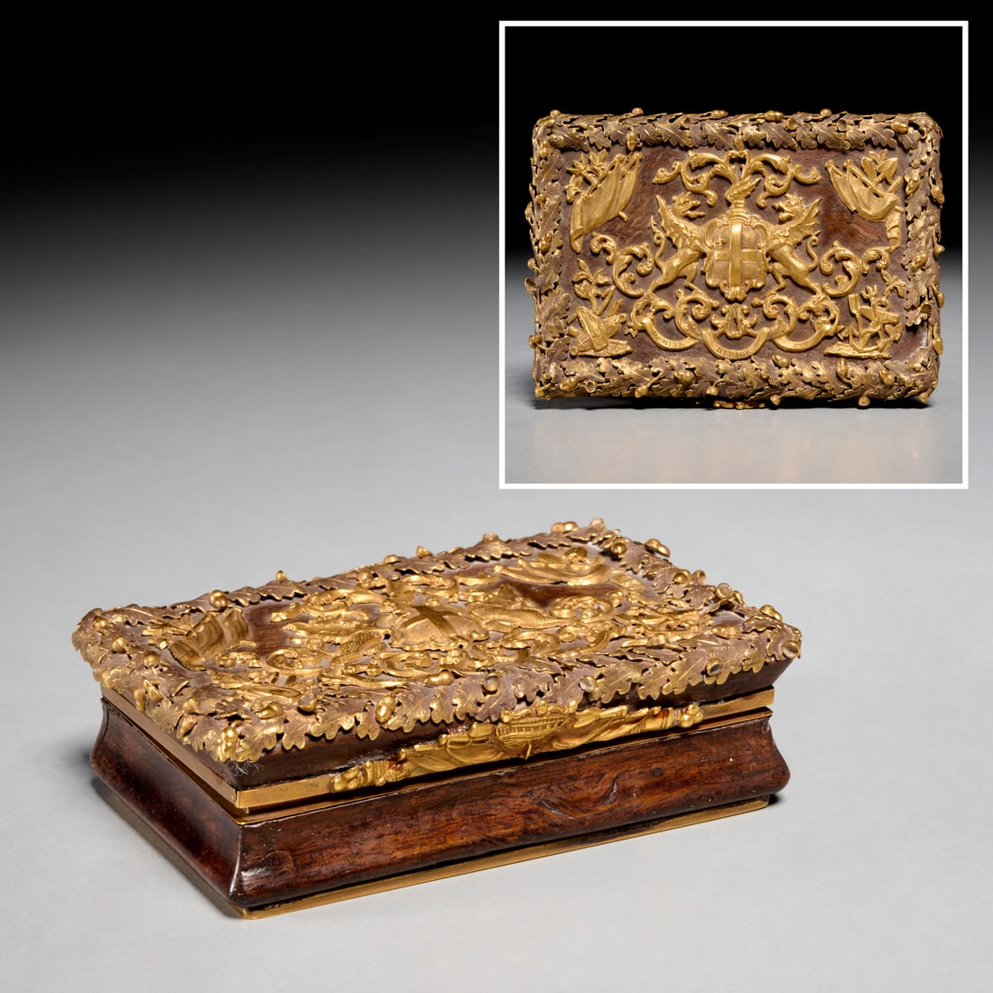 English 18K gold-mounted box, ex Capt. John Ross (1 of 8)