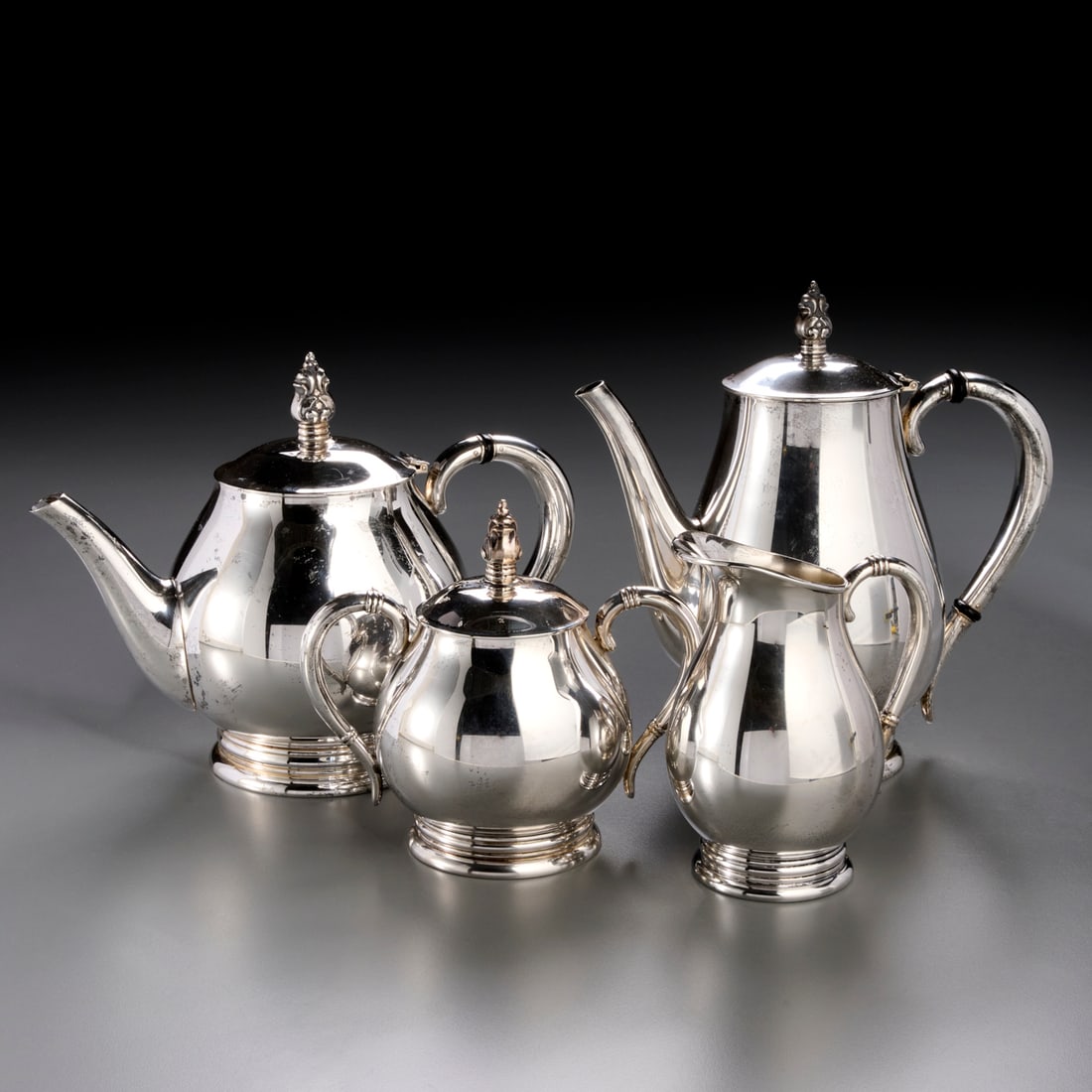 International Sterling "Royal Danish" tea set (1 of 7)