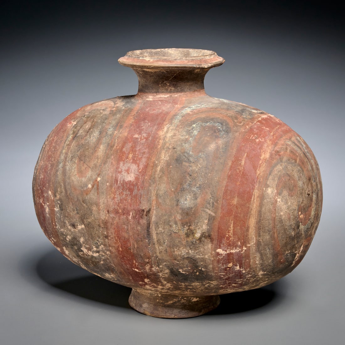 Chinese polychrome pottery cocoon jar (1 of 6)