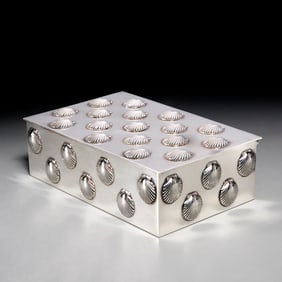 Tiffany & Co. sterling scallop shell box