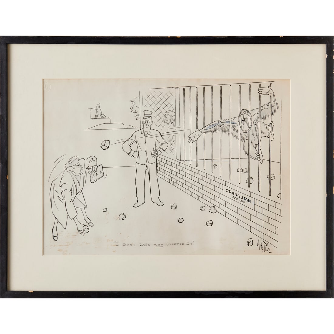 George Price, New Yorker cartoon sketch, c. 1944 (1 of 7)