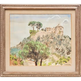 Van Day Truex, watercolor on paper