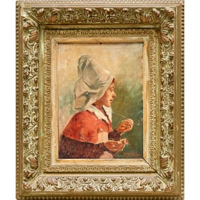 John Hauser, oil on board, 1905