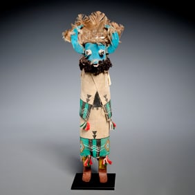 Hopi Peoples, large antique "Shalako" kachina