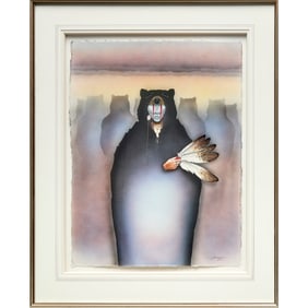 Bemec Yellowman, gouache on paper, 1990