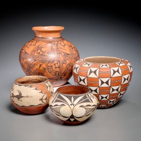 Hopi and Pueblo earthenwares, incl. Juana Leno