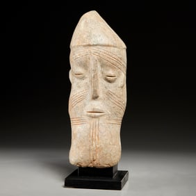 Bura peoples, large stone head