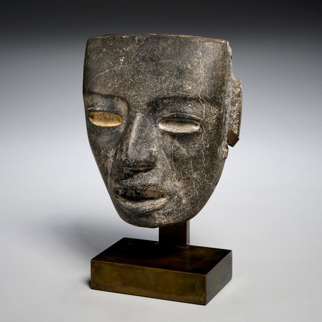 Pre-Columbian Teotihuacan stone maskette (1 of 5)