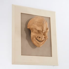 Hellenistic Greek terracotta theater mask