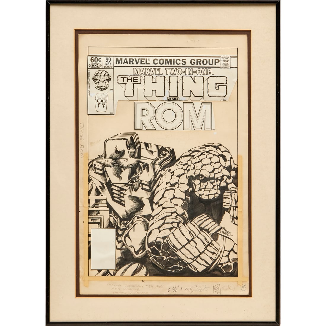 Ed Hannigan/John Byrne, original Marvel cover (1 of 7)