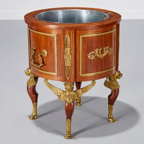 Empire Revival gilt metal mounted jardiniere