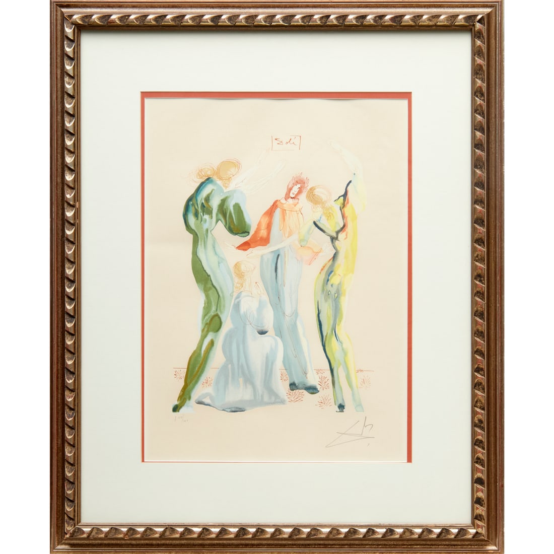 Salvador Dali, wood engraving on paper (1 of 7)