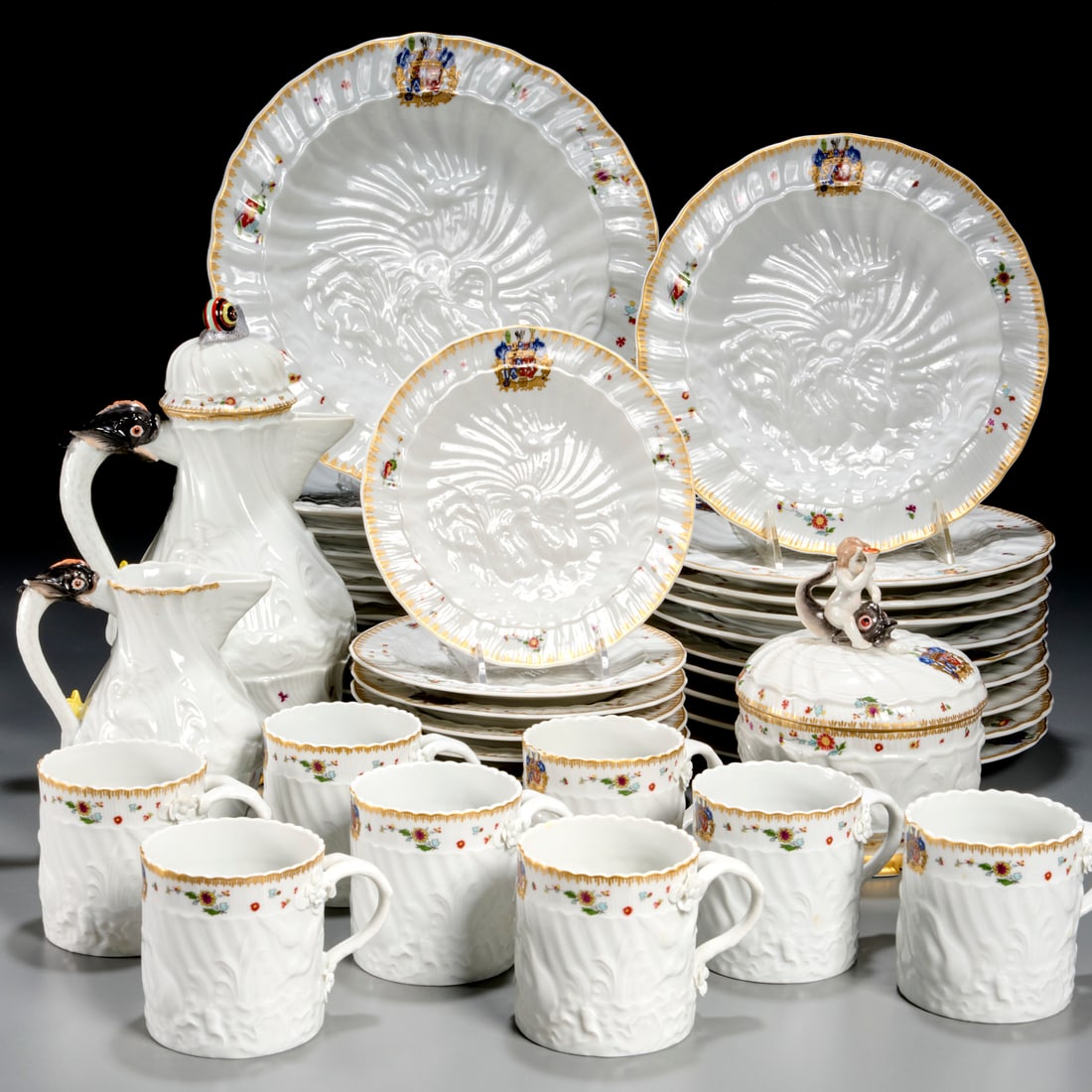 Mottahedeh (39) piece Rockefeller "Swan Service" (1 of 10)