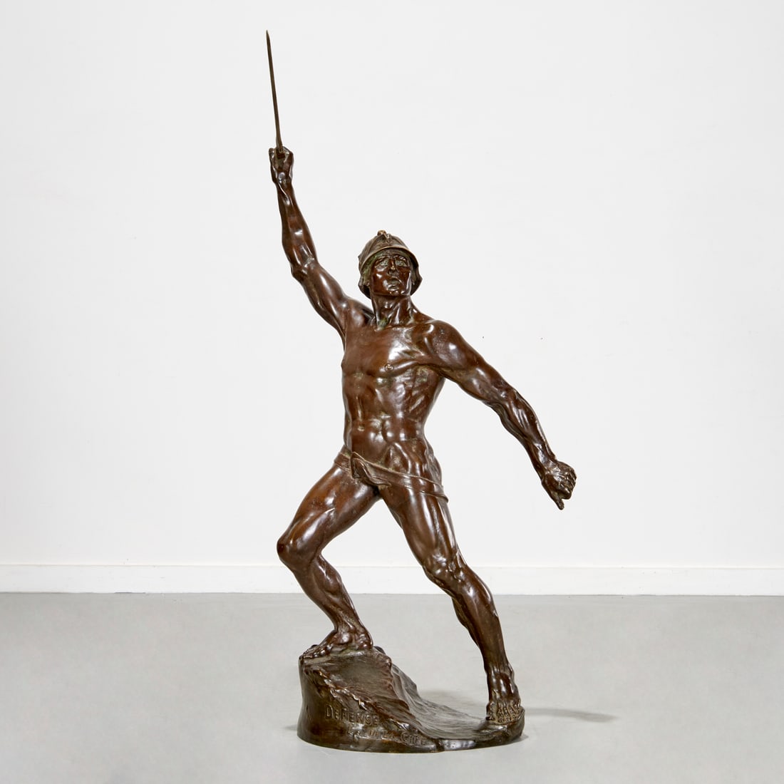 Auguste De Wever (after), large bronze figure (1 of 7)