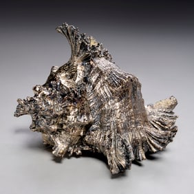 Buccellati style silvered spider conch shell