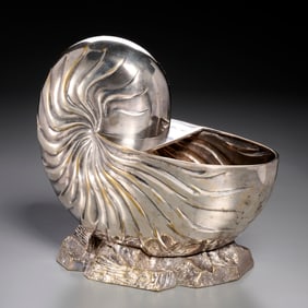 Rudolph Collection, silverplate shell wine cooler