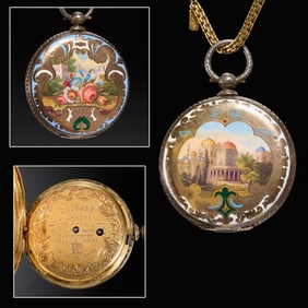 Richard a Geneve enamel watch, ex Marshall