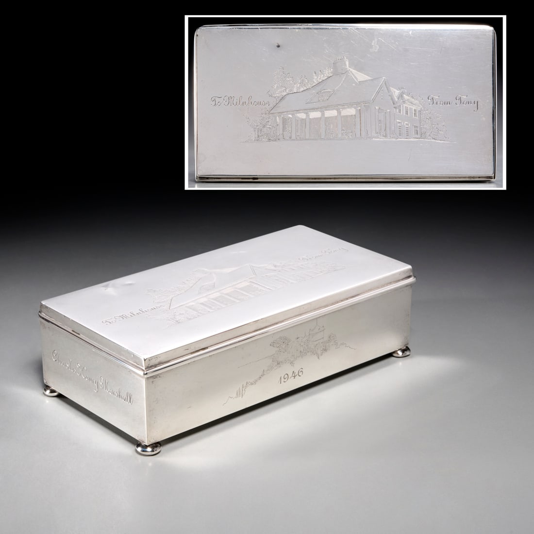 Red Ox Chewing Tobacco Box With Twirls, 1920s