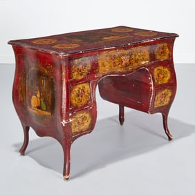 Nice Venetian Rococo paint decorated desk
