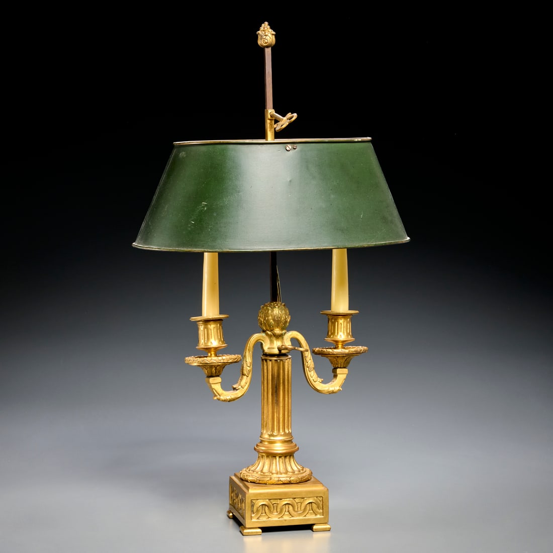 Nice Louis XVI bouillotte lamp, ex Christie's (1 of 7)