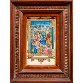 Simon Vostre, illuminated Book of Hours page