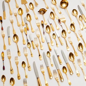 Christofle Cardeilhac vermeil flatware set