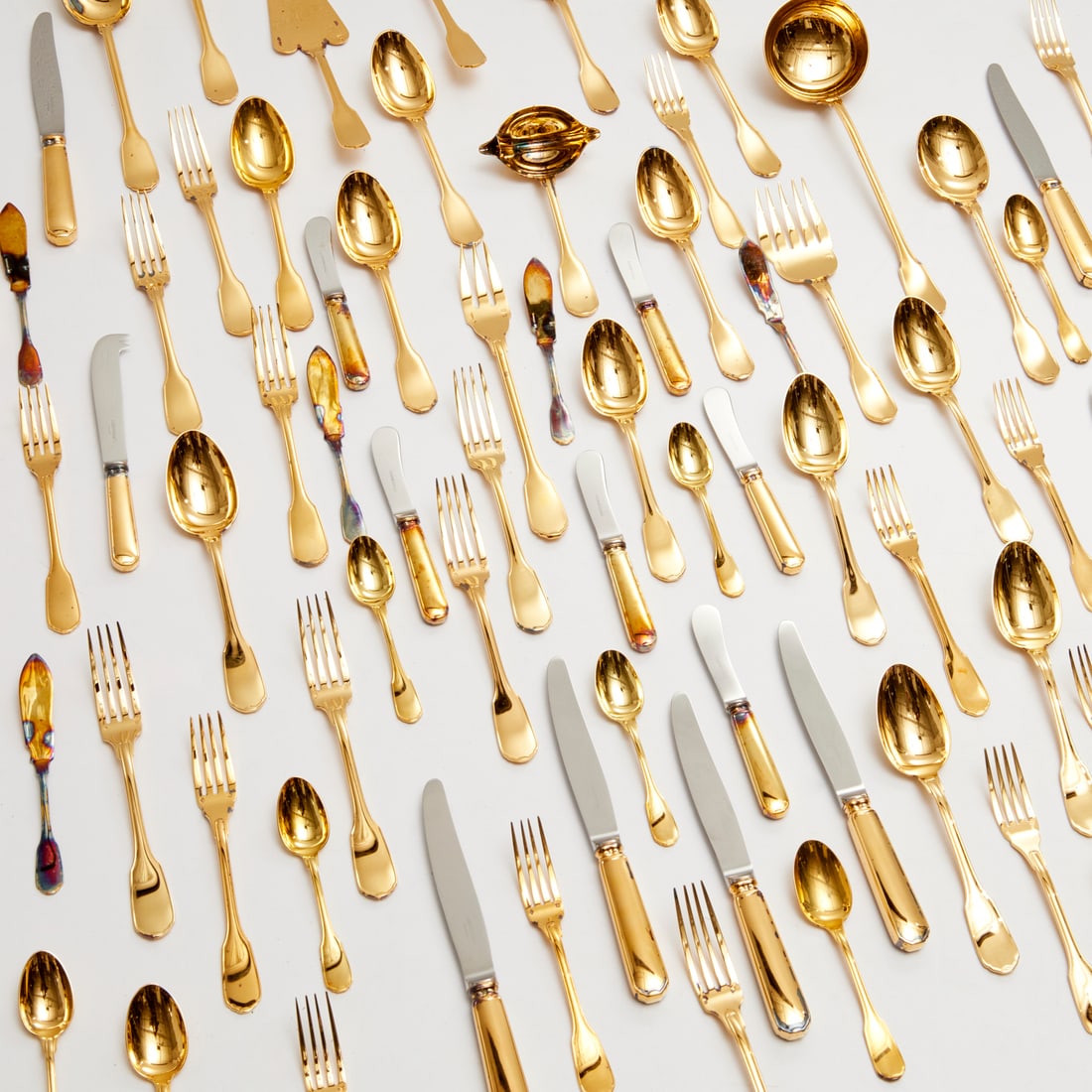 Christofle Cardeilhac vermeil flatware set (1 of 6)