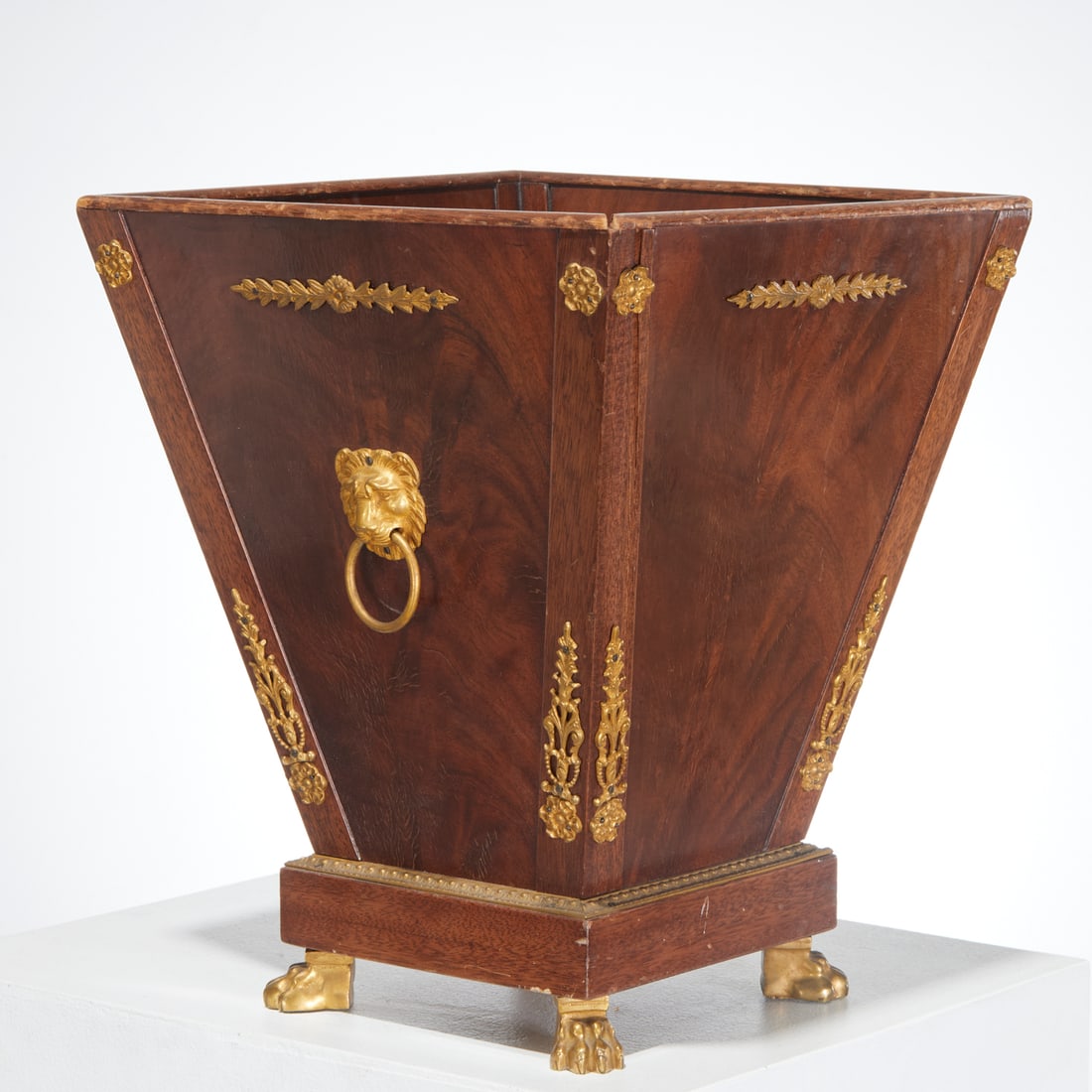 Empire style mahogany wastepaper basket (1 of 7)