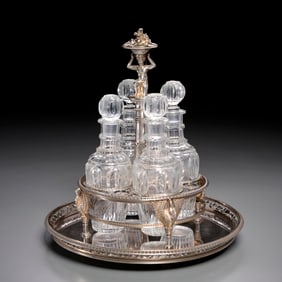 Desiree Toussaint Legrand, silver cruet stand